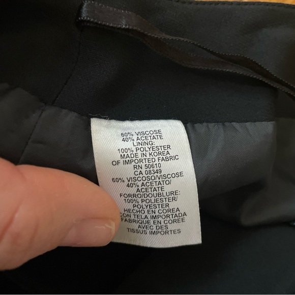 Anne Klein New York Women’s Wide Leg Black Trousers High Waist Size 10 - Picture 6 of 14